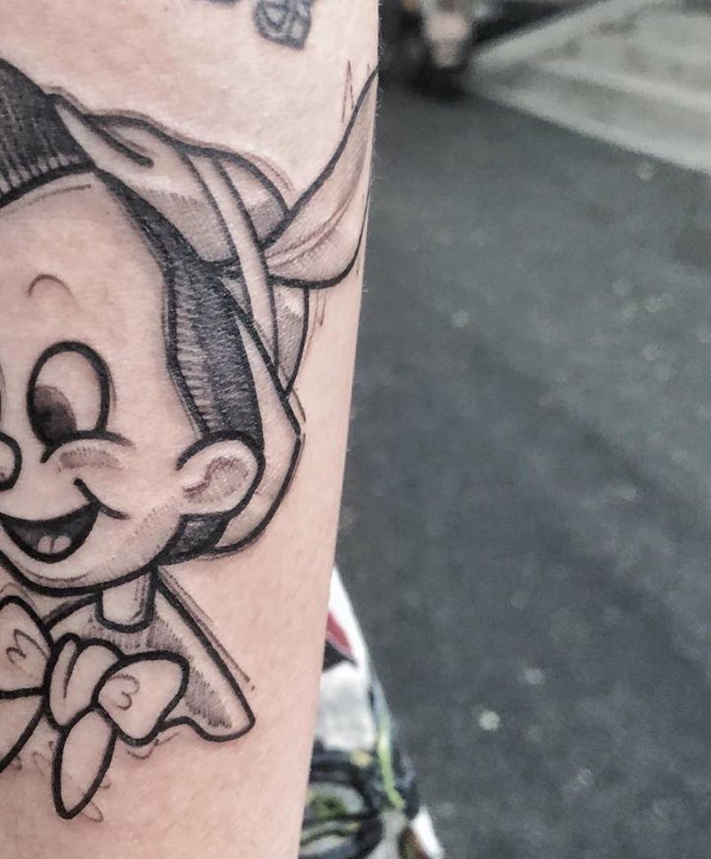 匹诺曹纹身图片_手臂纹身图案