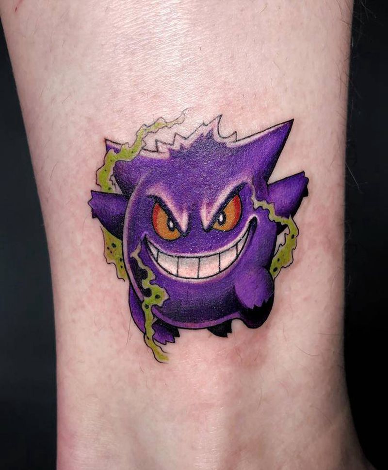 无标题纹身图片_腿部卡通纹身图案