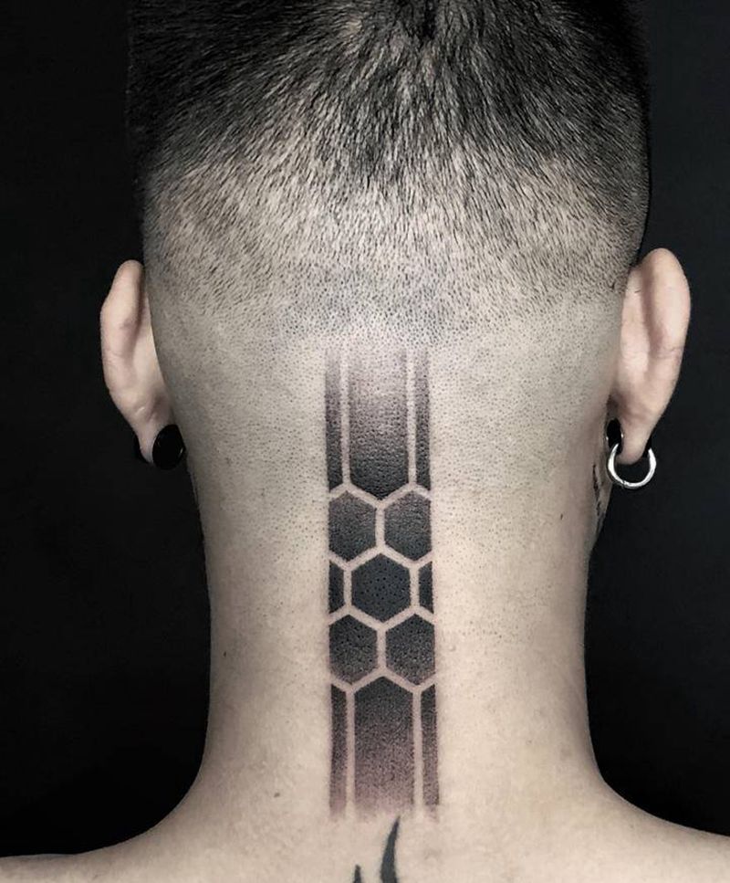 无标题纹身图片_颈部图腾纹身图案