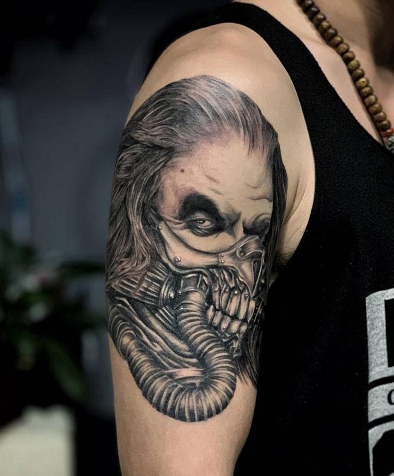 不死老喬纹身图片_手臂欧美写实纹身图案