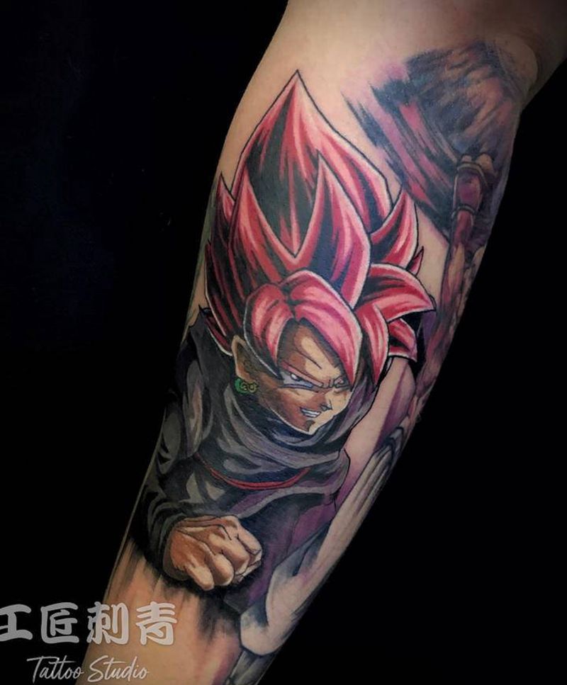 七龙珠Z纹身图片_手臂欧美写实New School纹身图案