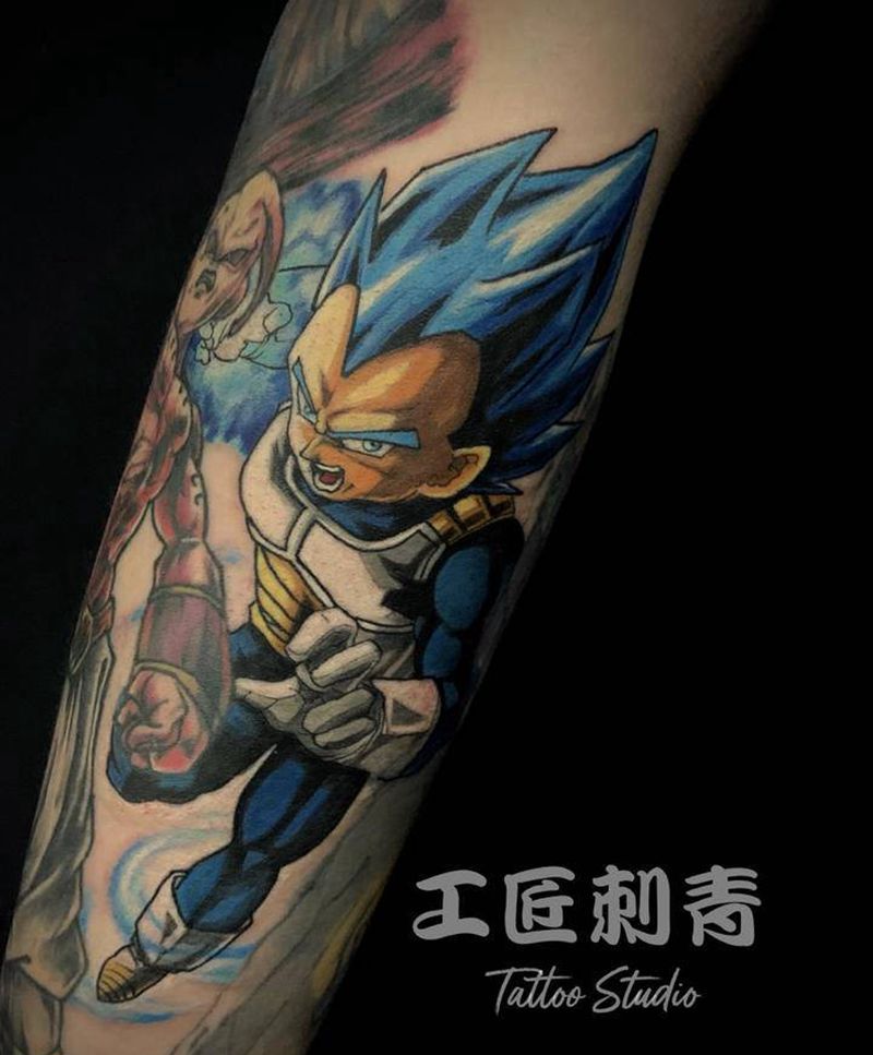 贝吉塔纹身图片_手臂欧美写实New School纹身图案