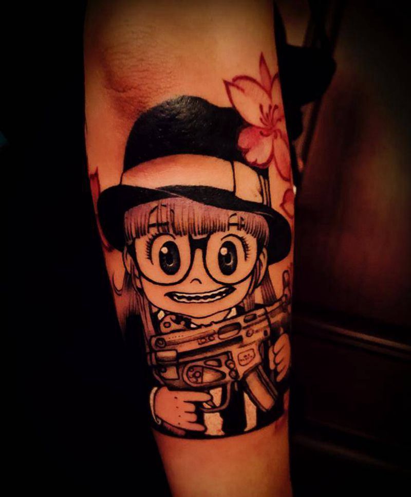 阿拉蕾纹身图片_手臂纹身图案