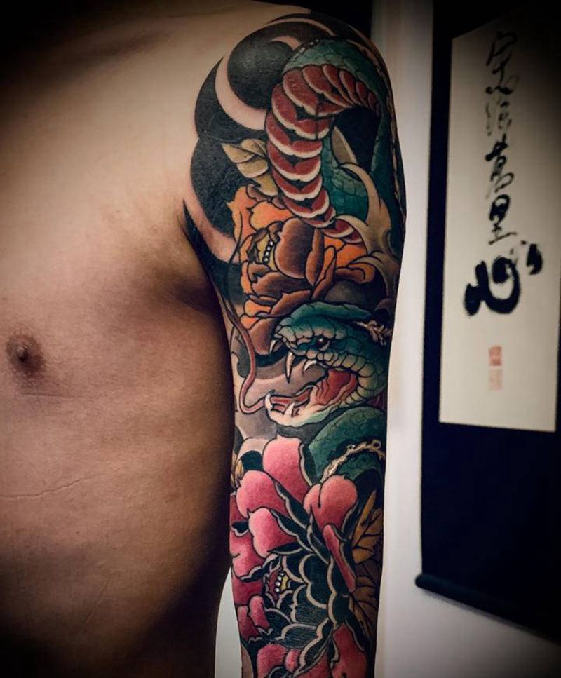 传统纹身图片_手臂纹身图案