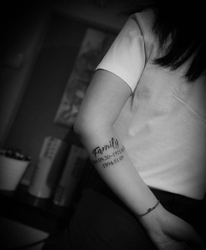 纪念纹身图片_手臂纹身图案