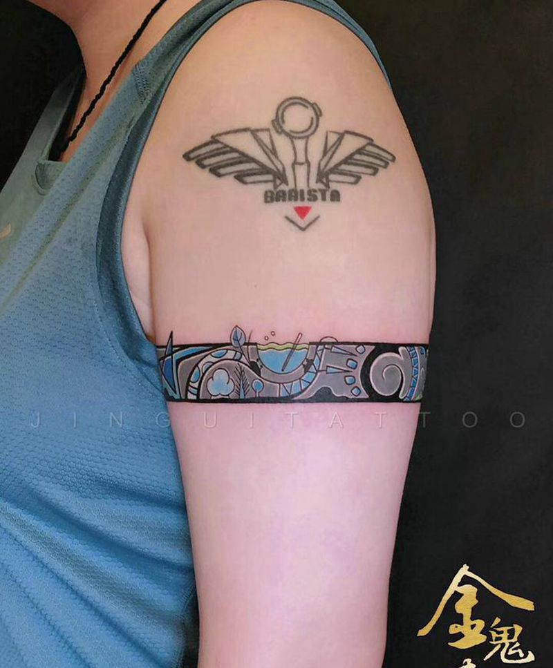 简单的图形不简单的寓意  记录纹身图片_金鬼纹身图案