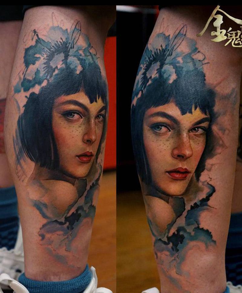 一念舍万物， 一念得自然，纹身图片_金鬼纹身图案