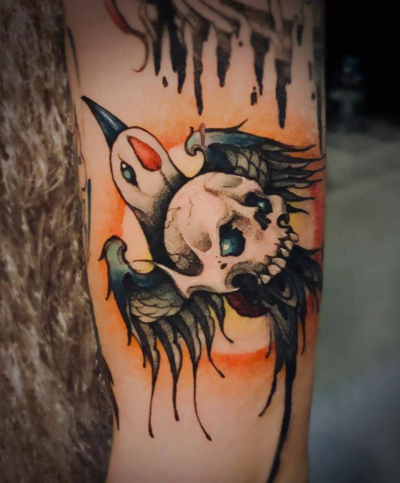 大禹治水纹身图片_手臂纹身图案