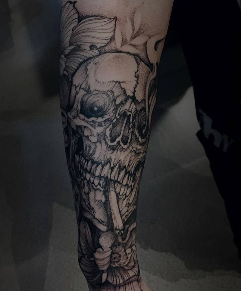 「和刺·大禹」纹身图片_手臂纹身图案