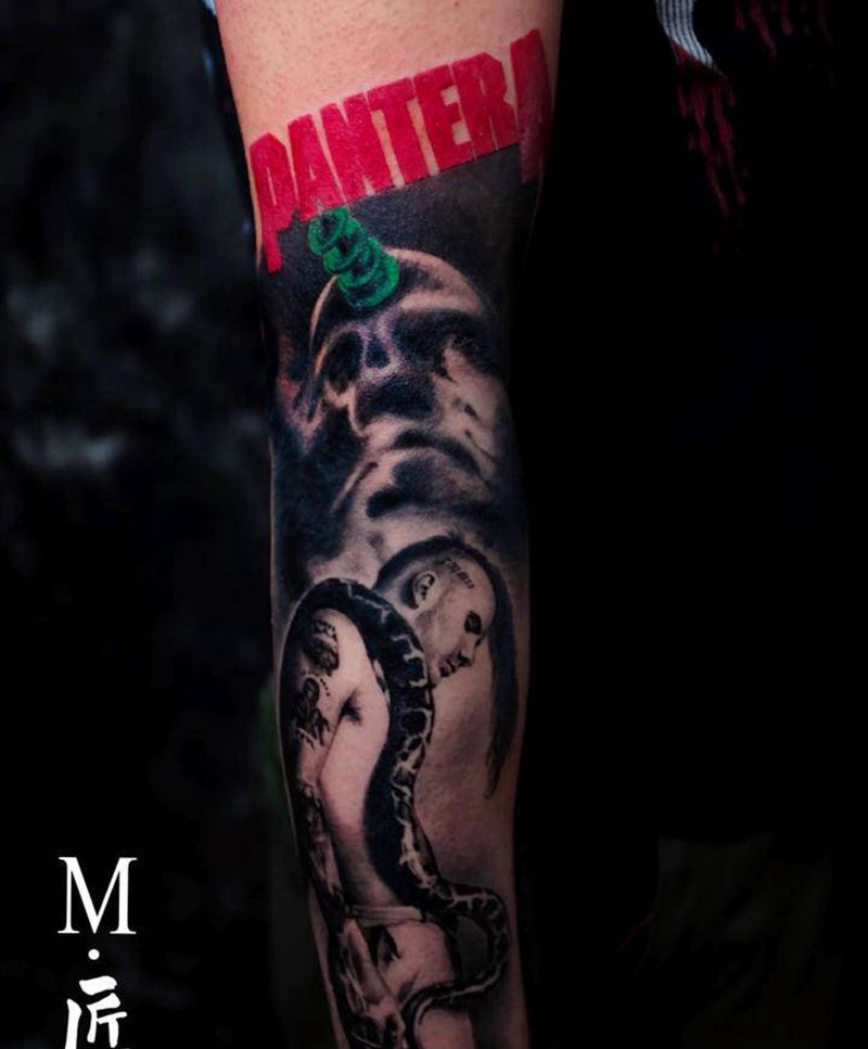 写实纹身纹身图片_手臂欧美写实创作写实人物纹身图案