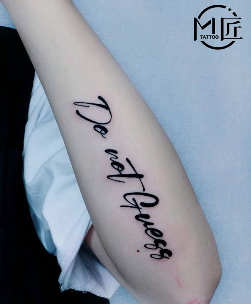 字母纹身纹身图片_手臂纹身图案