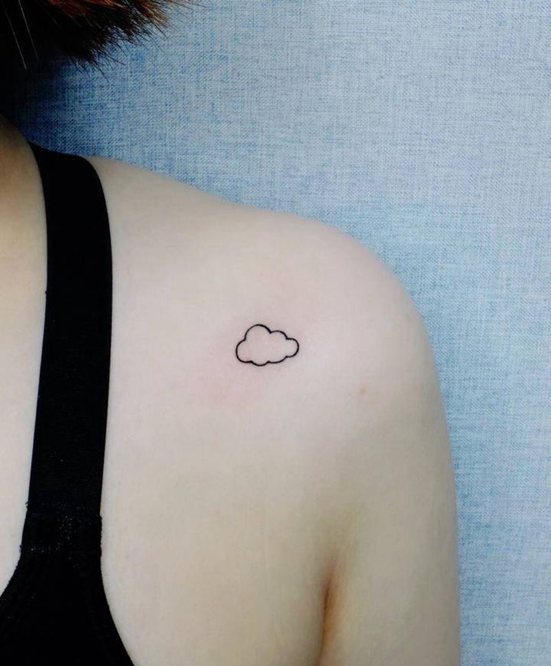 ☁️纹身图片_肩部纹身图案