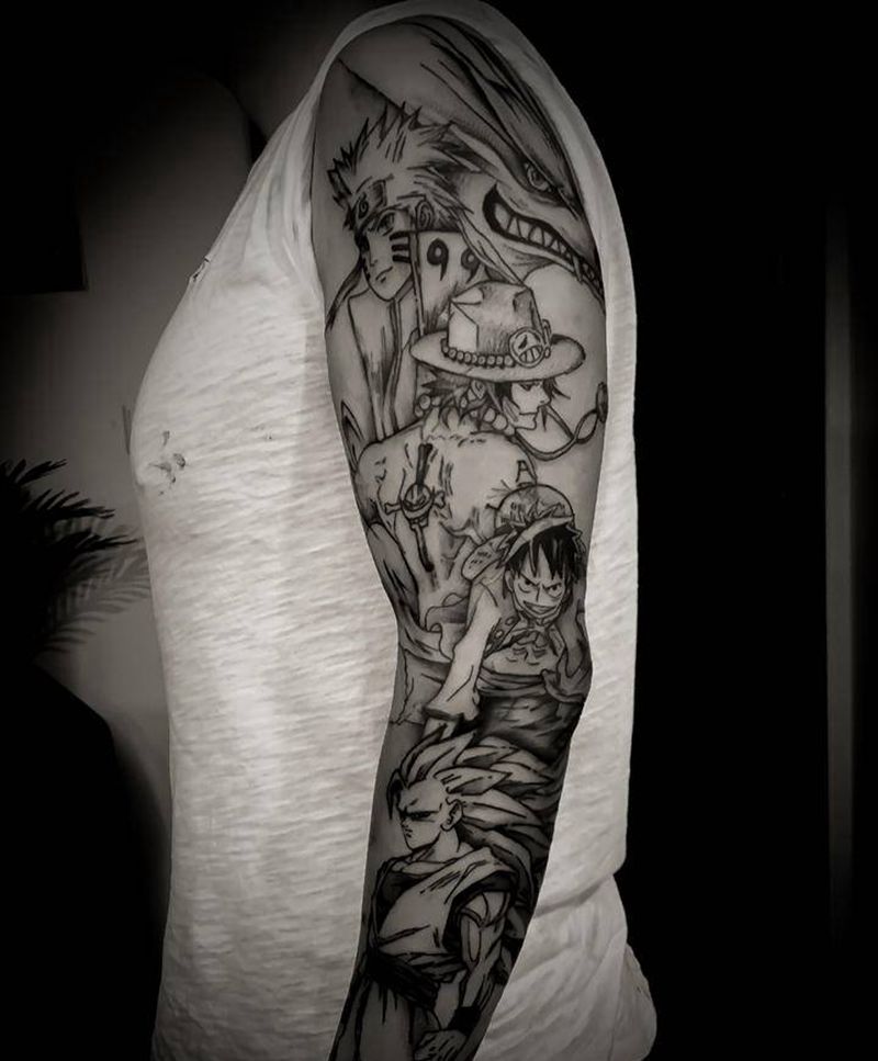 少年回忆纹身图片_手臂纹身图案