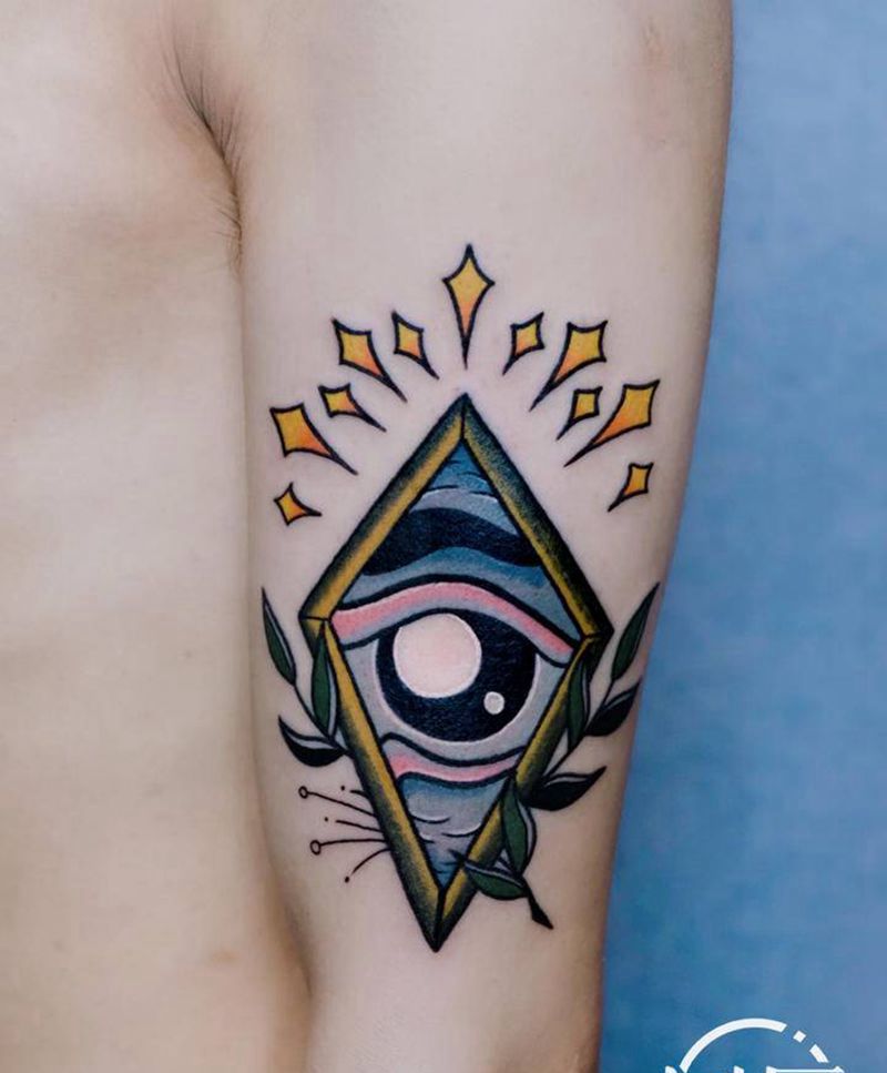 【原创系列作品】纹身图片_手臂New SchoolOld School眼睛纹身图案