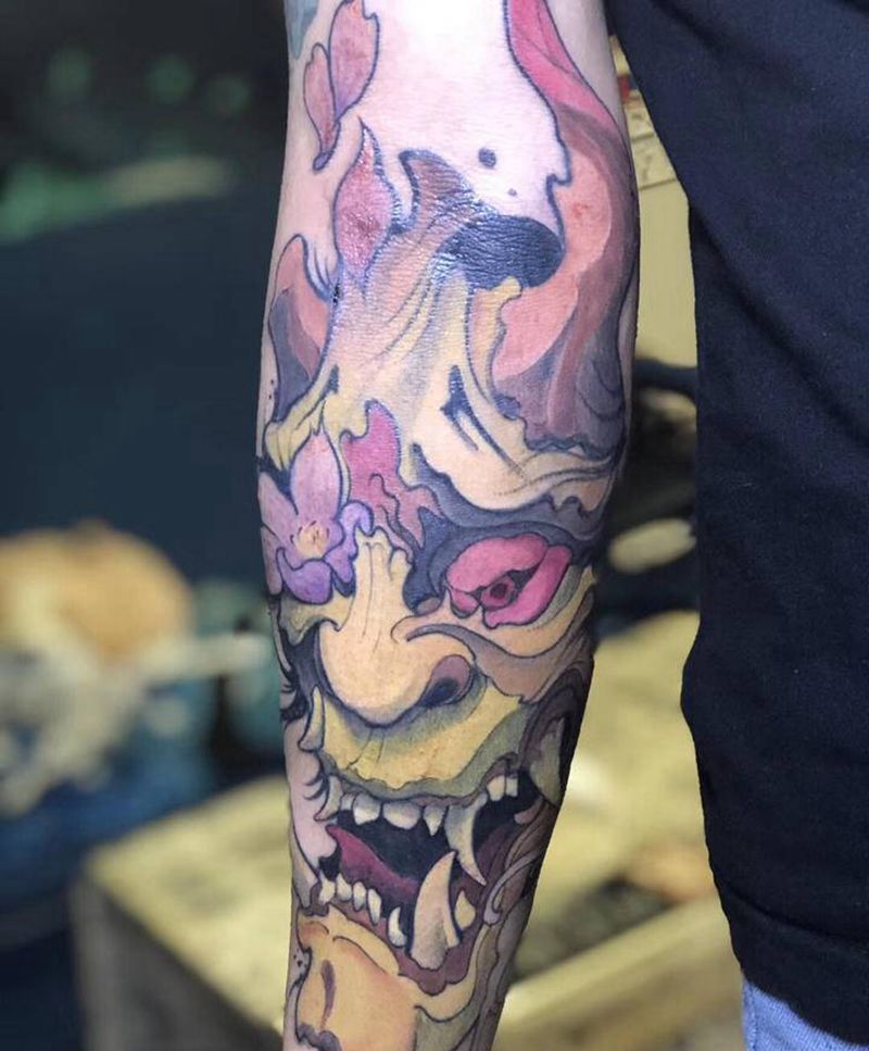 11纹身图片_手臂New School纹身图案