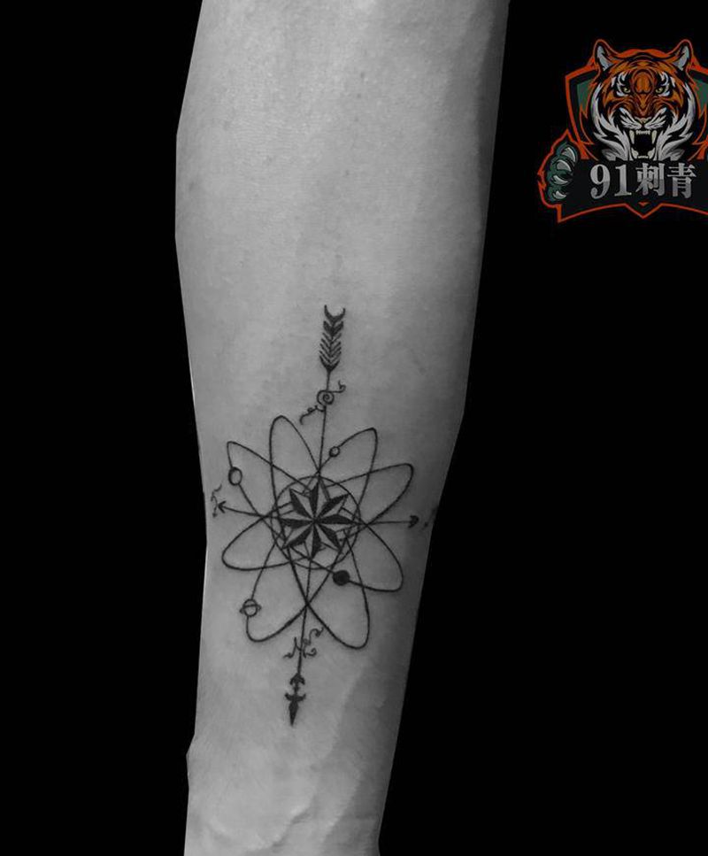 小清新纹身图片_手臂几何小清新纹身图案