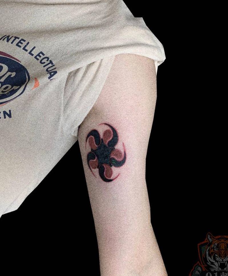 侠岚图腾纹身图片_手臂图腾侠岚纹身图案