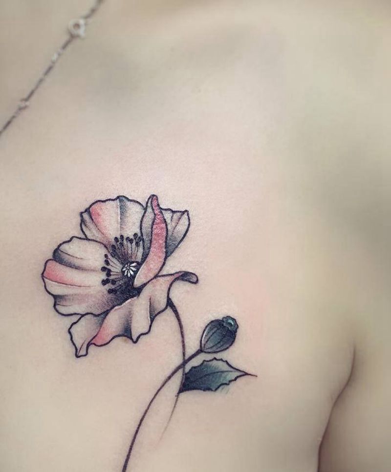 闺蜜图纹身图片_肩部胸部水彩水墨花纹身后肩纹身闺蜜纹身纹身图案