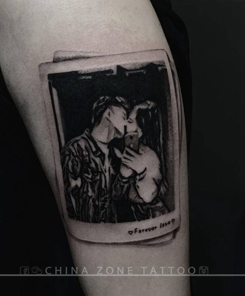 Jay作品纹身图片_手臂手部欧美写实New School人物 情侣纹身图案