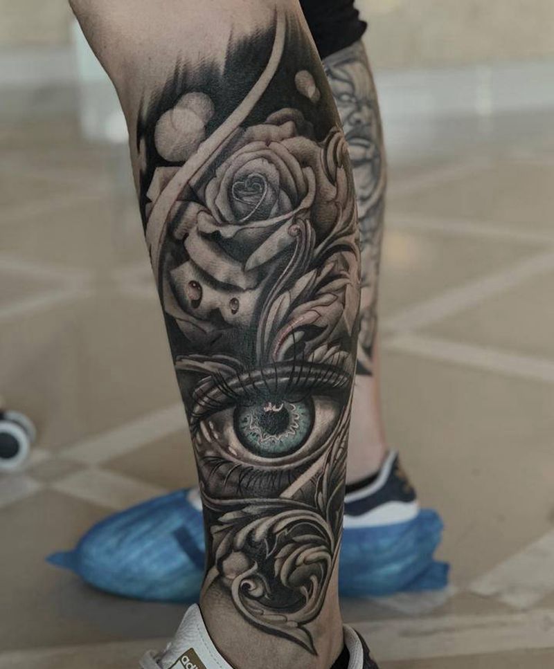 欧美纹身图片_欧美写实纹身图案