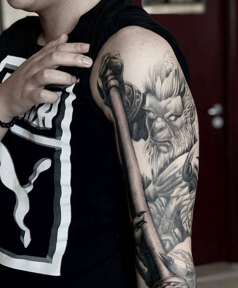 进度纹身图片_欧美写实纹身图案