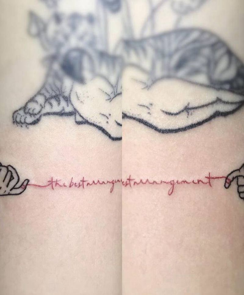 小清新纹身图片_手臂几何纹身图案