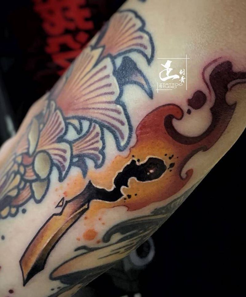 火柴纹身图片_手臂New School欧美写实火火焰school火纹身图案