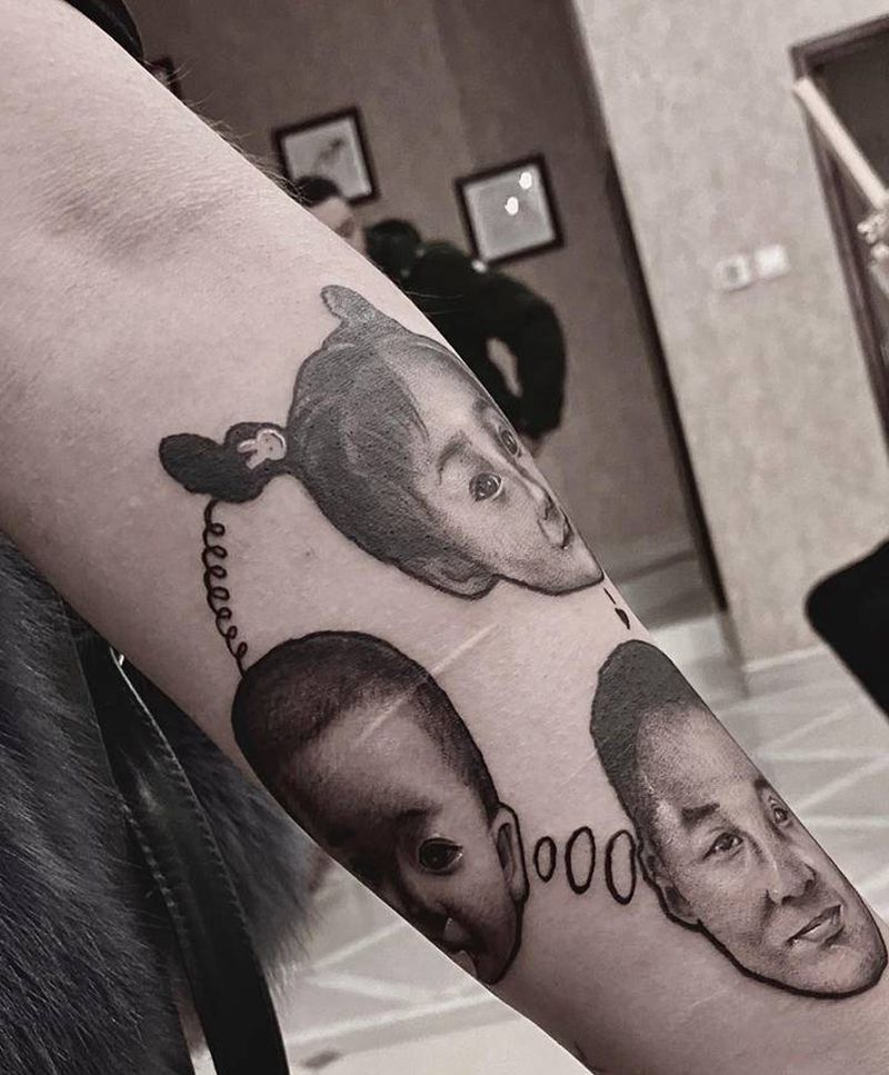 肖像-闰土纹身图片_欧美写实纹身图案