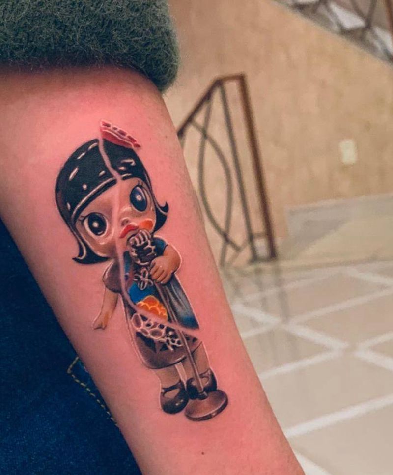 茉莉纹身图片_手部纹身图案