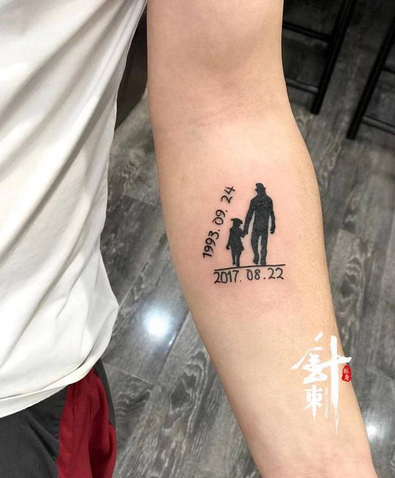 背影纹身图片_手臂纹身图案