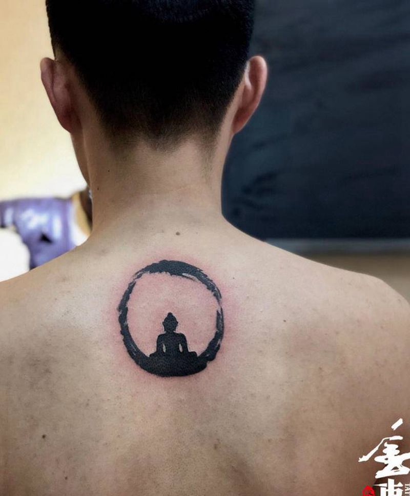 三个图纹身图片_背部手臂纹身图案