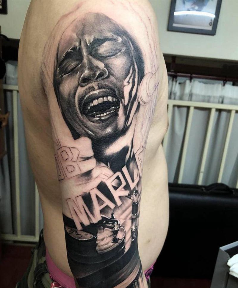 雷鬼之父纹身图片_欧美写实纹身图案