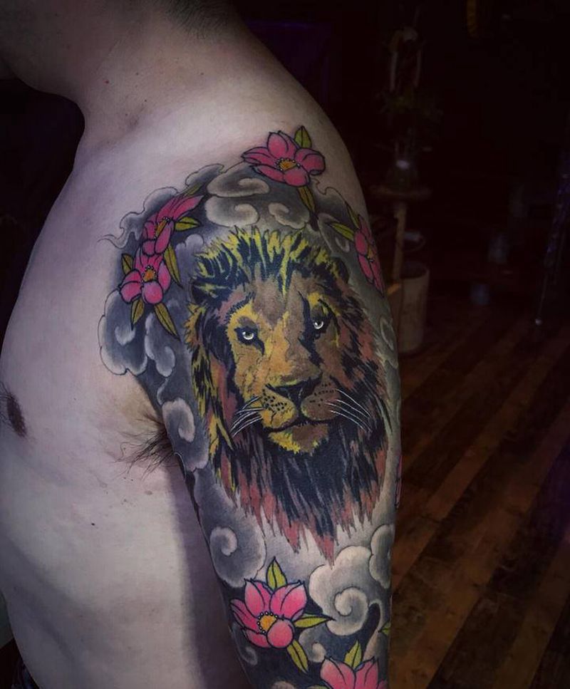 仕女图纹身图片_新传统纹身图案