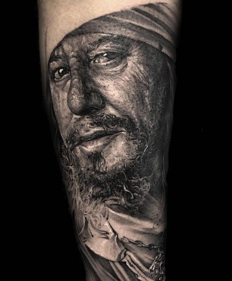 啧啧啧！纹身图片_手臂欧美写实人物肖像电影纹身图案