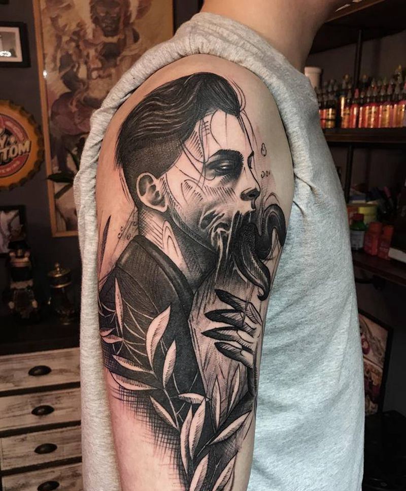 暗黑纹身图片_欧美写实纹身图案