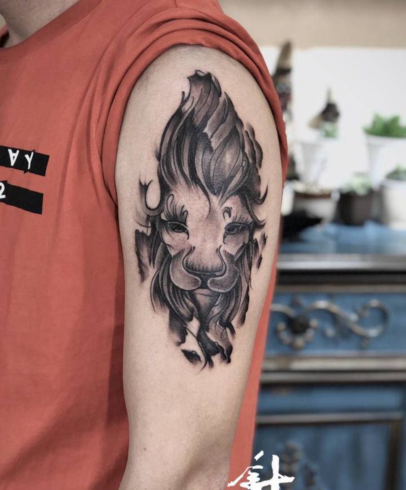 象神纹身图片_手臂纹身图案