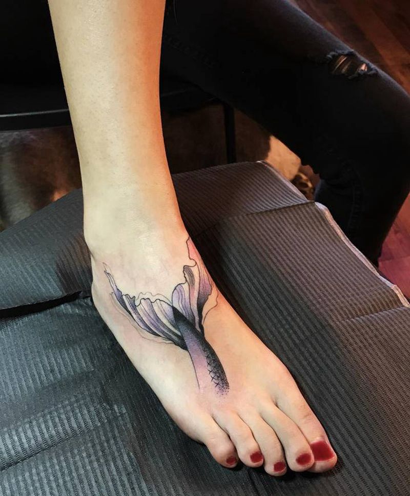 纹身遮盖纹身图片_脚部纹身图案