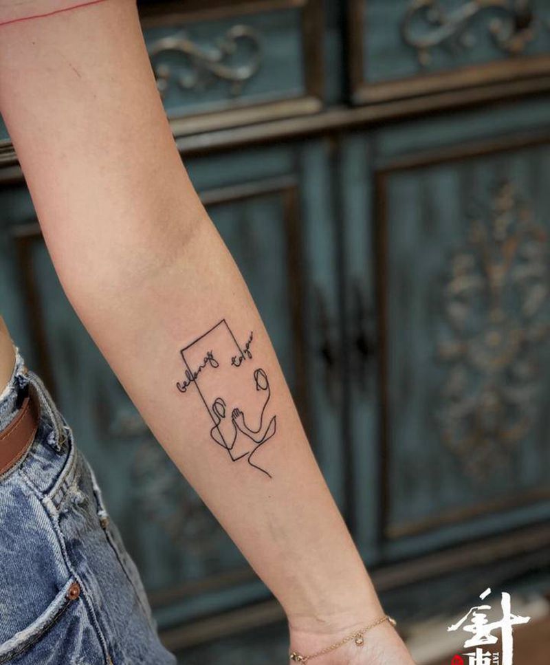 三个小图纹身图片_手臂纹身图案
