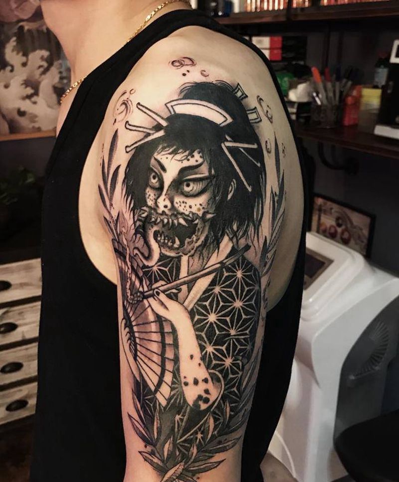 妖纹身图片_暗黑纹身图案