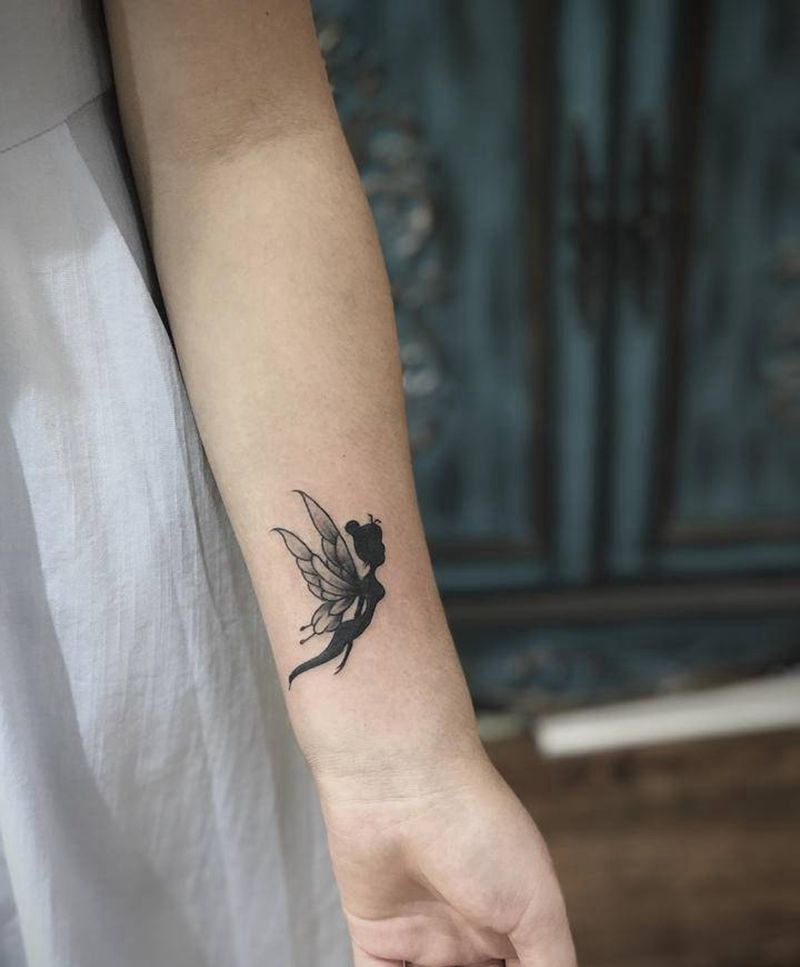 精灵纹身图片_手臂纹身图案