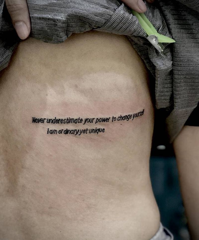 字母纹身图片_背部纹身图案