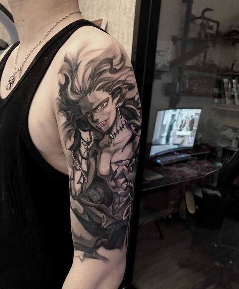 鬼王。纹身图片_手臂纹身图案