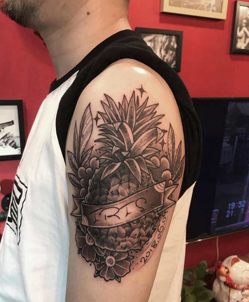 黑灰new school纹身图片_New School纹身图案