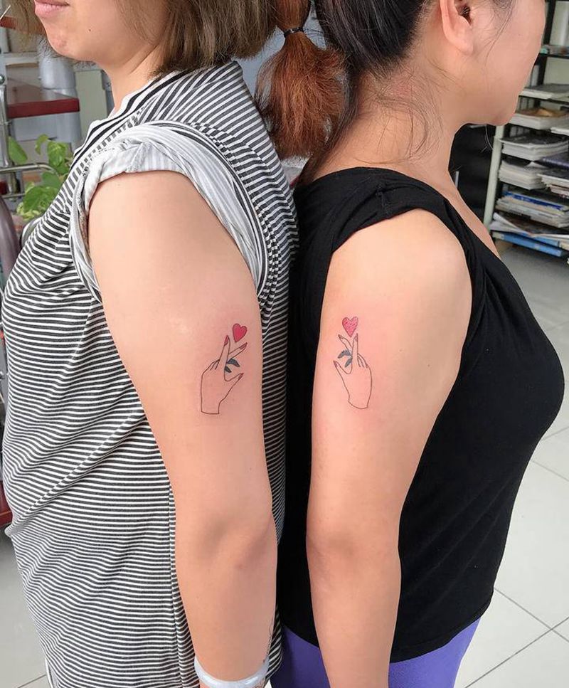 闺蜜纹身纹身图片_手臂几何水彩闺蜜纹身简线纹身纹身图案