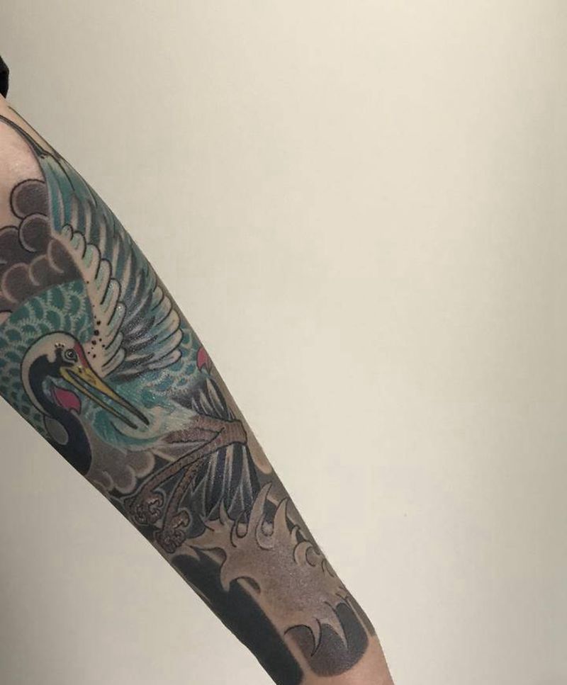 传统包小臂纹身图片_手臂老传统纹身图案