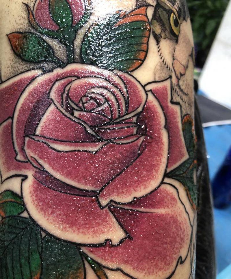 花花纹身图片_手臂New School纹身图案