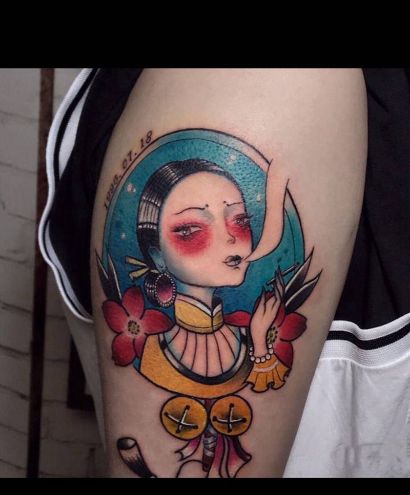 school纹身图片_手臂纹身图案