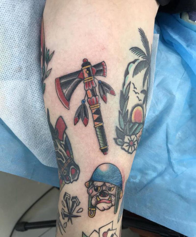 Old school花臂纹身纹身图片_手臂Old School纹身图案