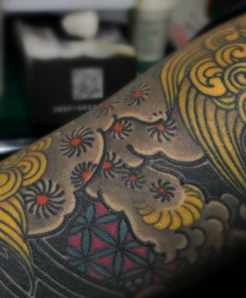 局部纹身图片_老传统纹身图案