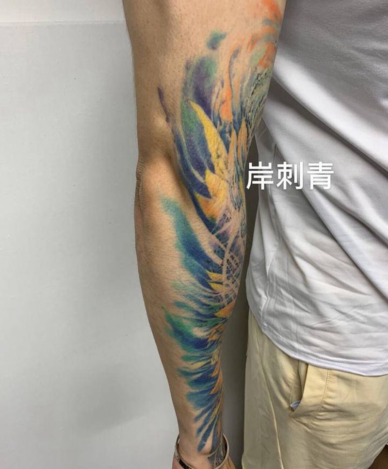 至爱梵高 2年效果纹身图片_手臂原创纹身图案